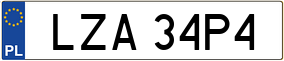 Trailer License Plate